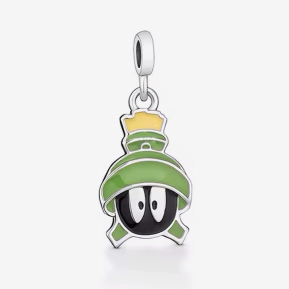 Charm for Pandora Bracelet Looney Tunes Marvin the Martian Sterling Silver - Picture 2 of 6